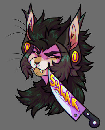 shaded badge